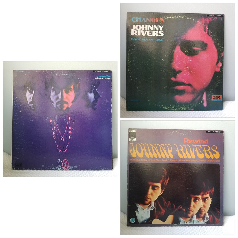 Vintage Johnny Rivers Vinyl Record Albums Bundle